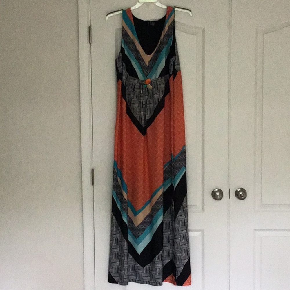 Multicolored long dress